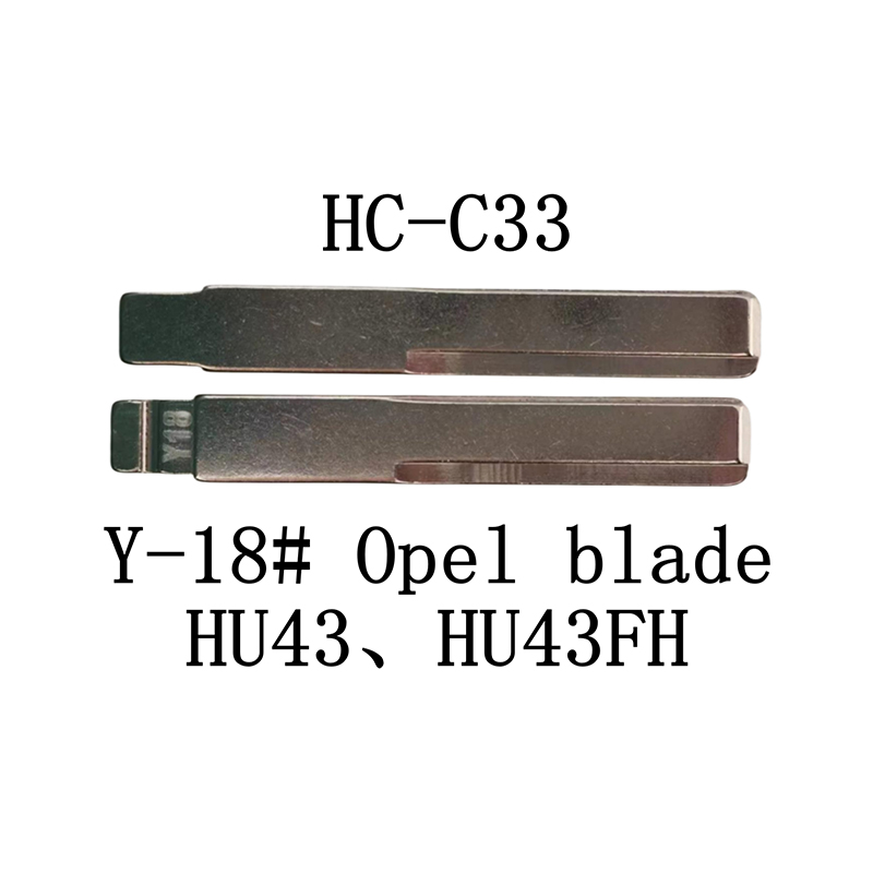 HC-C33  Y-18# مفتاح الوجه KD لـ Opel HU43 HU43FH