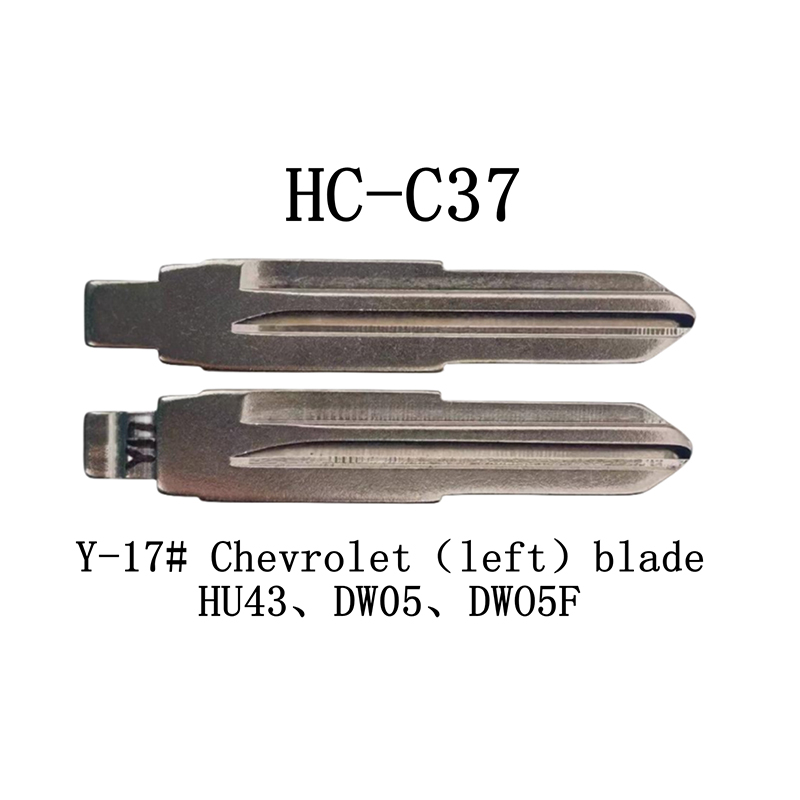 HC-C37 Y-17# مفتاح الوجه KD لـ Chevrolet(left) HU43 DW05 DWO5F