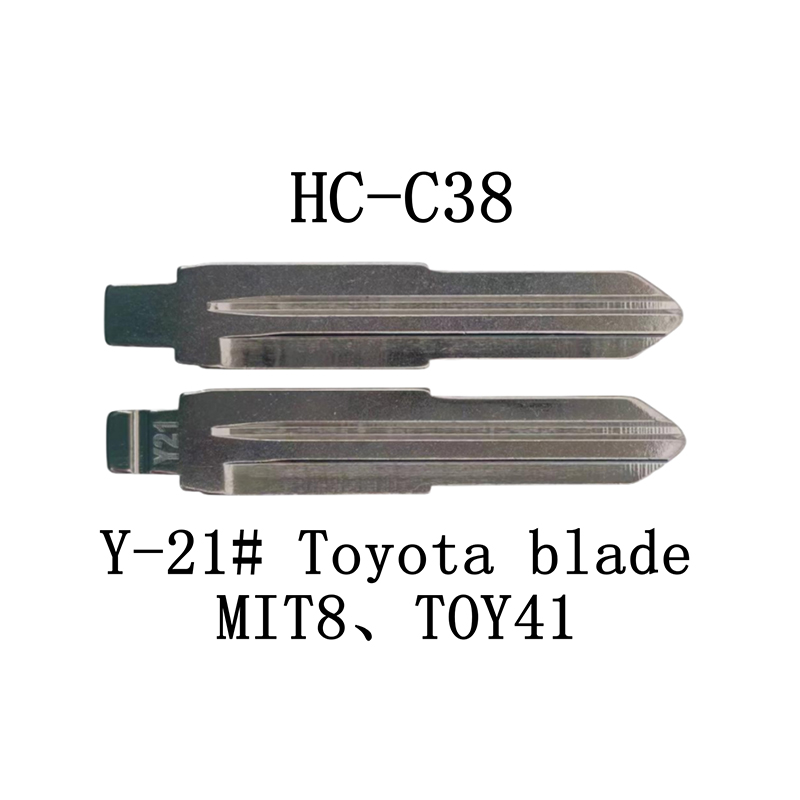 HC-C38 Y-21# مفتاح الوجه KD لـ Toyota MIT8 TOY41