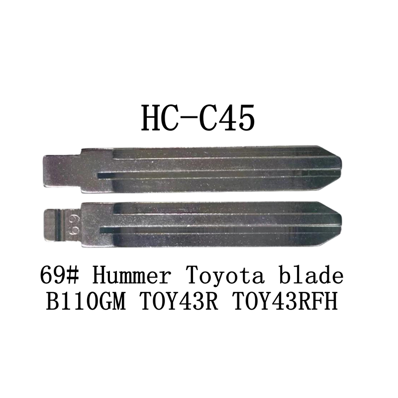 HC-C45 69# مفتاح الوجه KD لـ Hummer Toyota B110GM TOY43R TOY43RFH