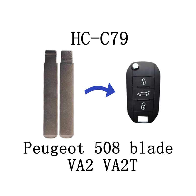 HC-C79 مفتاح الوجه KD لـPeugeot 508 VA2 VA2T