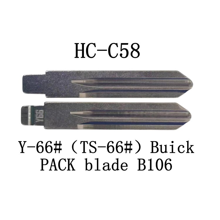 HC-C58 KD مفتاح الوجه لـ Y-66#(TS-66#)بويك باك بليد B106