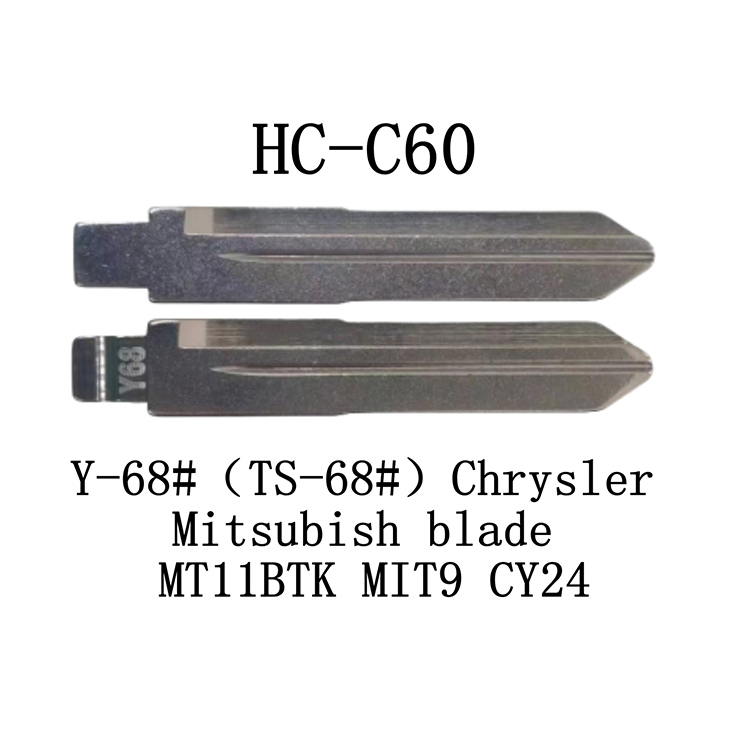 HC-C60 KD مفتاح الوجه لـ Y-68 # (TS-68 #) كرايسلر ميتسوبيشي بليد MT11BTK MIT9 CY24