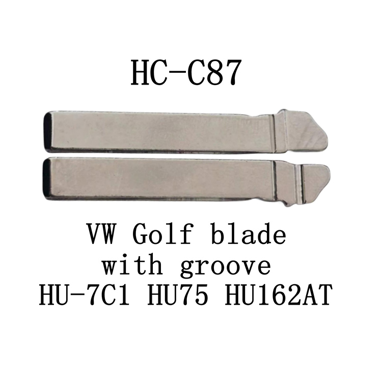 HC-C87 مفتاح الوجه KD لـ VW Golf blade with groove HU-7C1 HU75 HU162AT